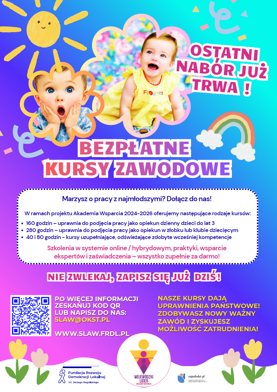 Plakat przedstawiający ofertę